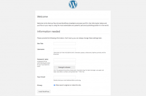 WordPress Install Page 4