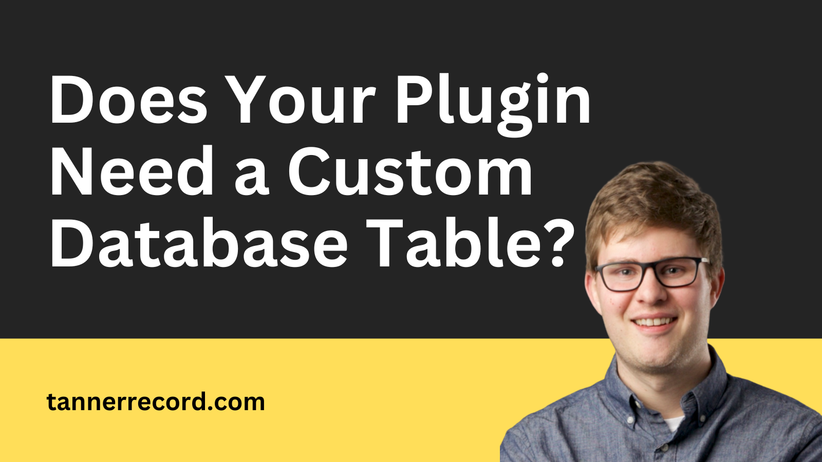 SWPD #014: Does Your Plugin Need a Custom Database Table?